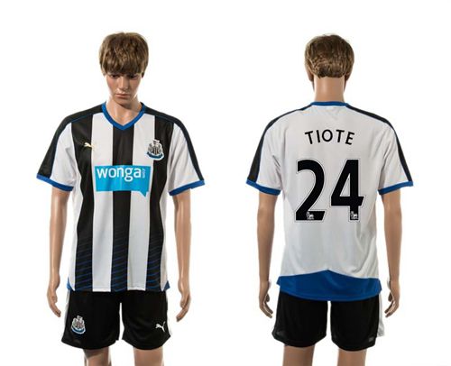 Newcastle #24 TIOTE Home Soccer Club Jersey